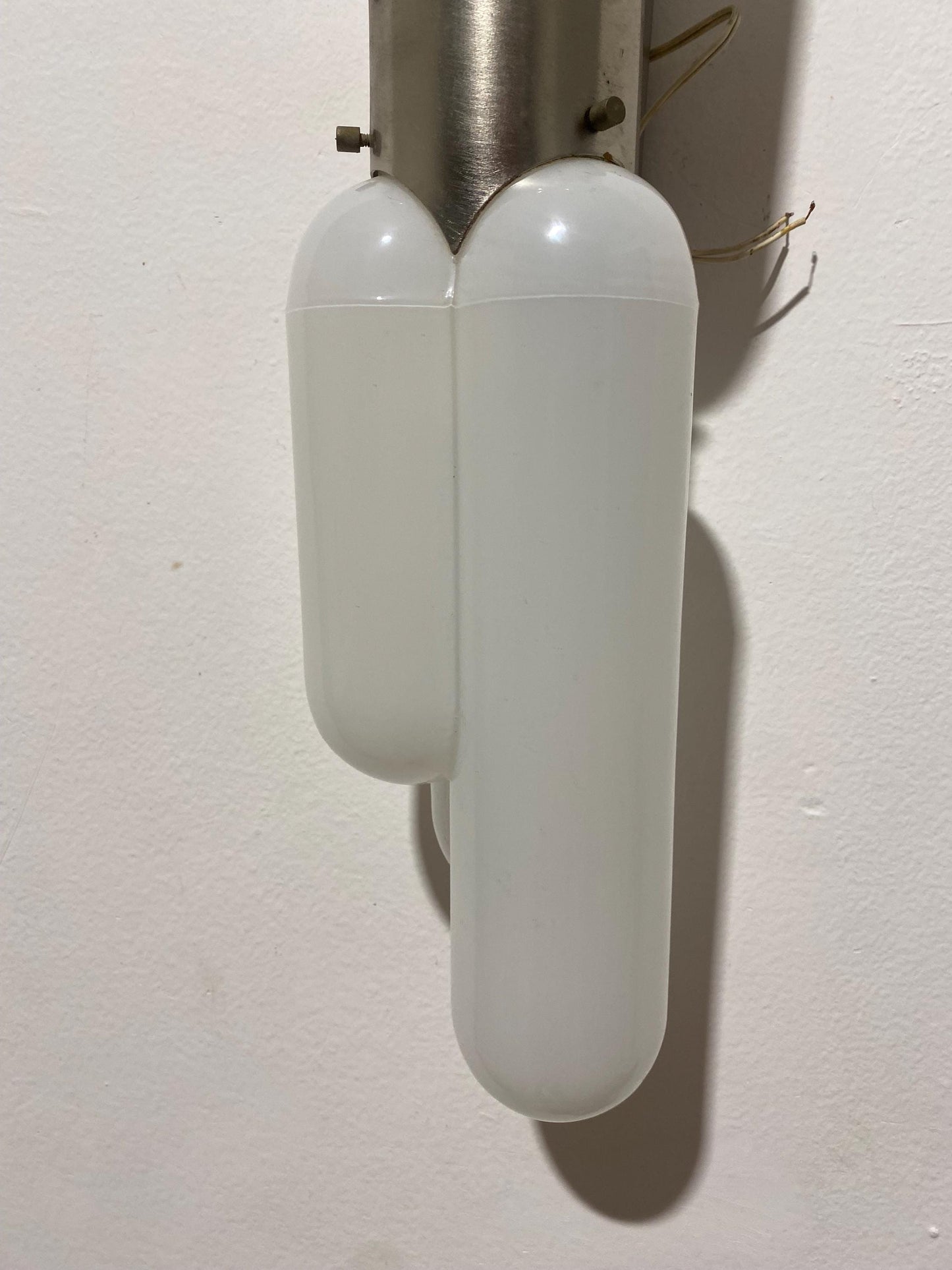 Applique da Parete Carlo Nason per Mazzega Murano Glass Torpedo Midcentury Italian Design Anni '60 - 57x11x13 cm (22,4x4,3x5,1 pollici)