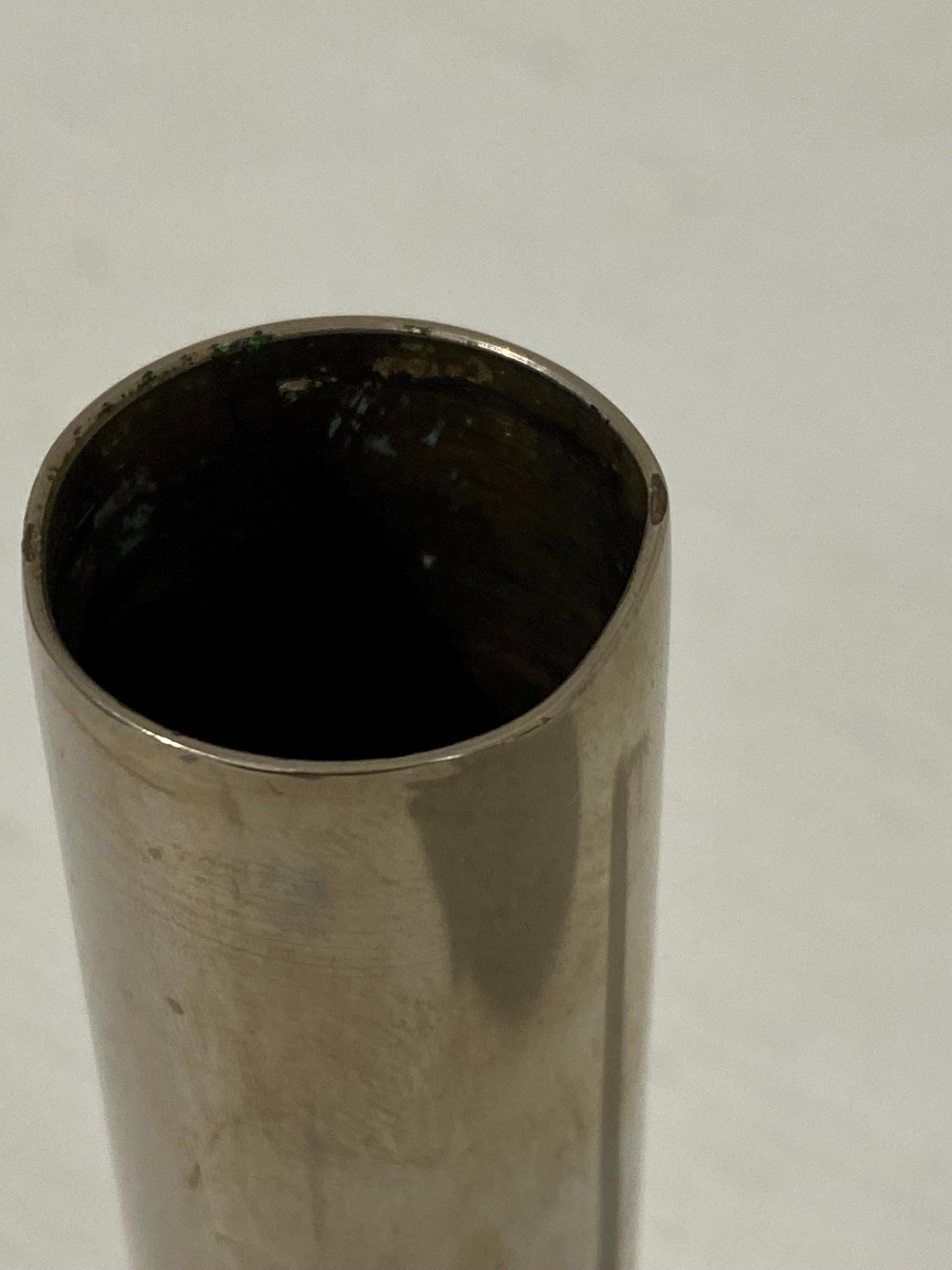 Porta Candele in Metallo Placcato Oro 24K - Design Cilindrico Elegante - 16 cm x 2,4 cm