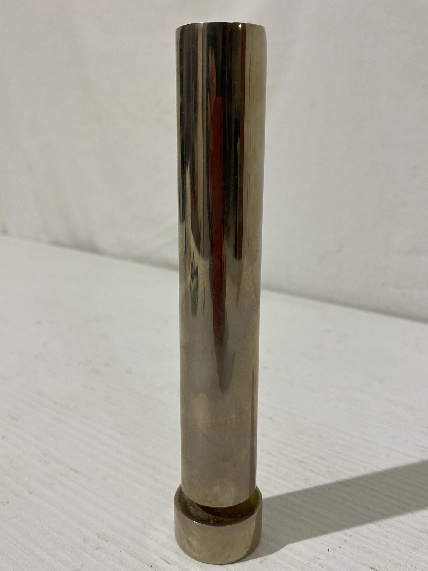 Porta Candele in Metallo Placcato Oro 24K - Design Cilindrico Elegante - 16 cm x 2,4 cm