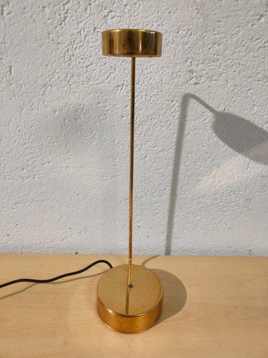 Lampada da Tavolo Vintage in Ottone Dorato con Due Intensità Luminose - 52,5x18,5x14,5 cm