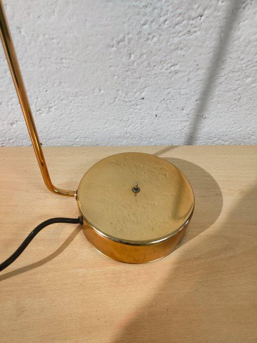 Lampada da Tavolo Vintage in Ottone Dorato con Due Intensità Luminose - 52,5x18,5x14,5 cm