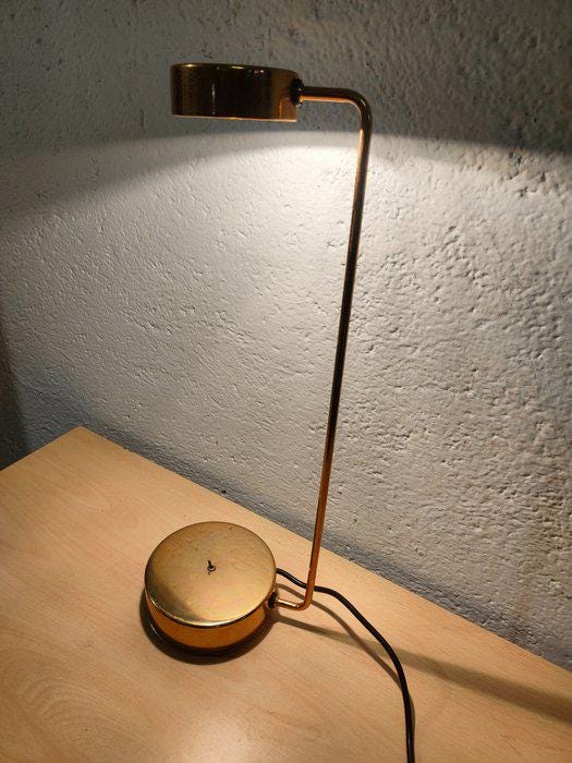 Lampada da Tavolo Vintage in Ottone Dorato con Due Intensità Luminose - 52,5x18,5x14,5 cm