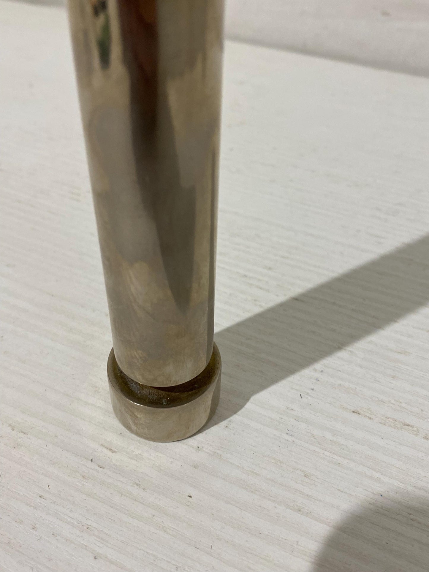 Porta Candele in Metallo Placcato Oro 24K - Design Cilindrico Elegante - 16 cm x 2,4 cm