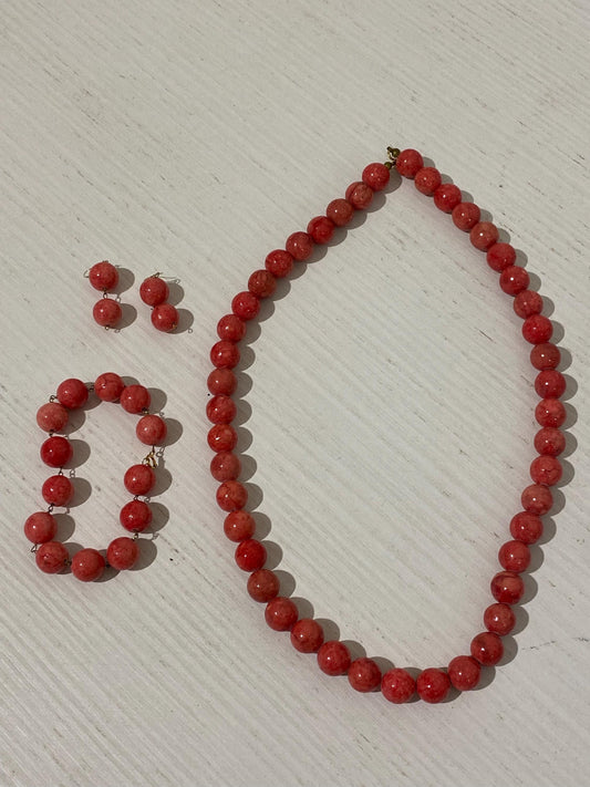 Elegante Parure Vintage con Ganci in Oro 750 idea regalo - regalo di nozze - fidanzamento