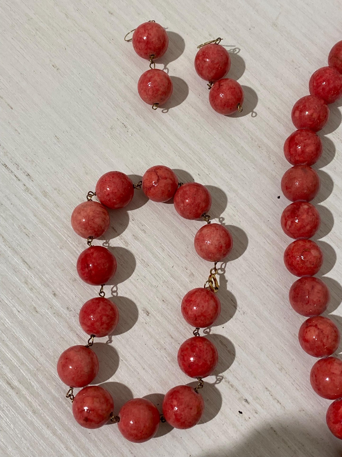 Elegante Parure Vintage con Ganci in Oro 750 idea regalo - regalo di nozze - fidanzamento