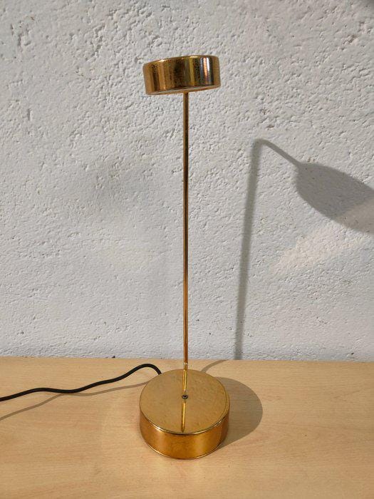 Lampada da Tavolo Vintage in Ottone Dorato con Due Intensità Luminose - 52,5x18,5x14,5 cm