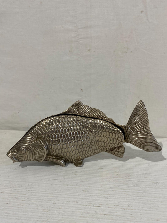 Porta Tovaglioli a Forma di Pesce Placcato Argento Vintage - Elegante Decorazione per la Tavola