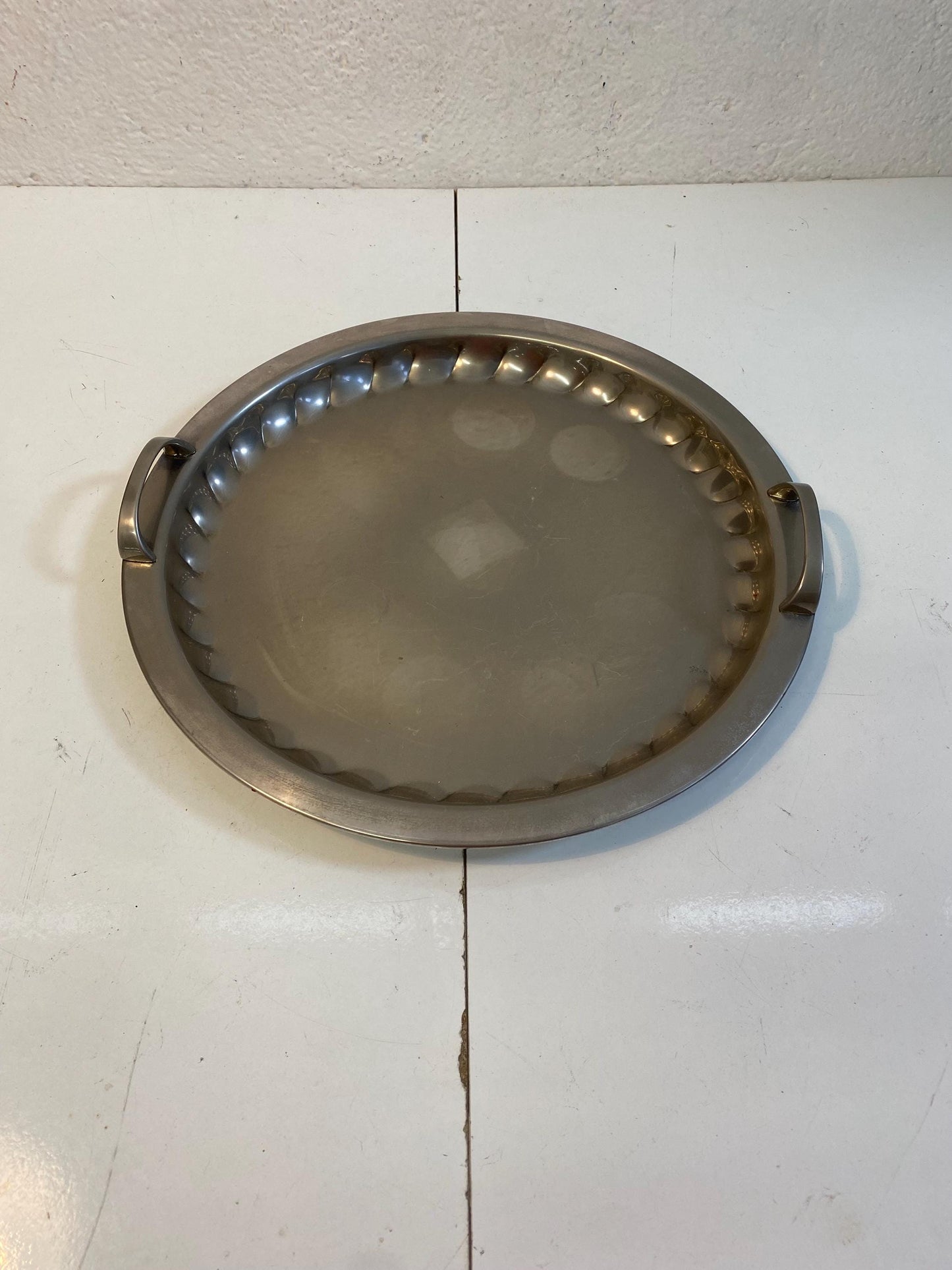 Vassoio vintage argentato Ø42 cm Silver Plated 1000 Germania anni ‘60, con manici