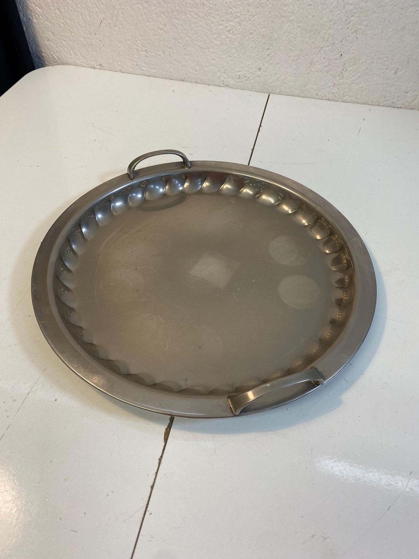Vassoio vintage argentato Ø42 cm Silver Plated 1000 Germania anni ‘60, con manici