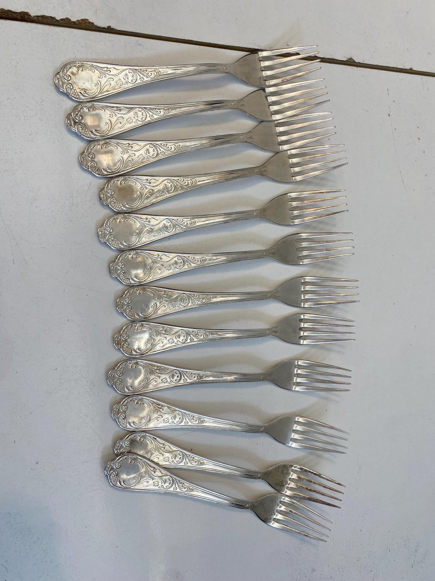 Servizio Posate Vintage Argento 800  51 Pezzi con Scatola, Mai Usato, Tradizione Italiana Anni '50-'70