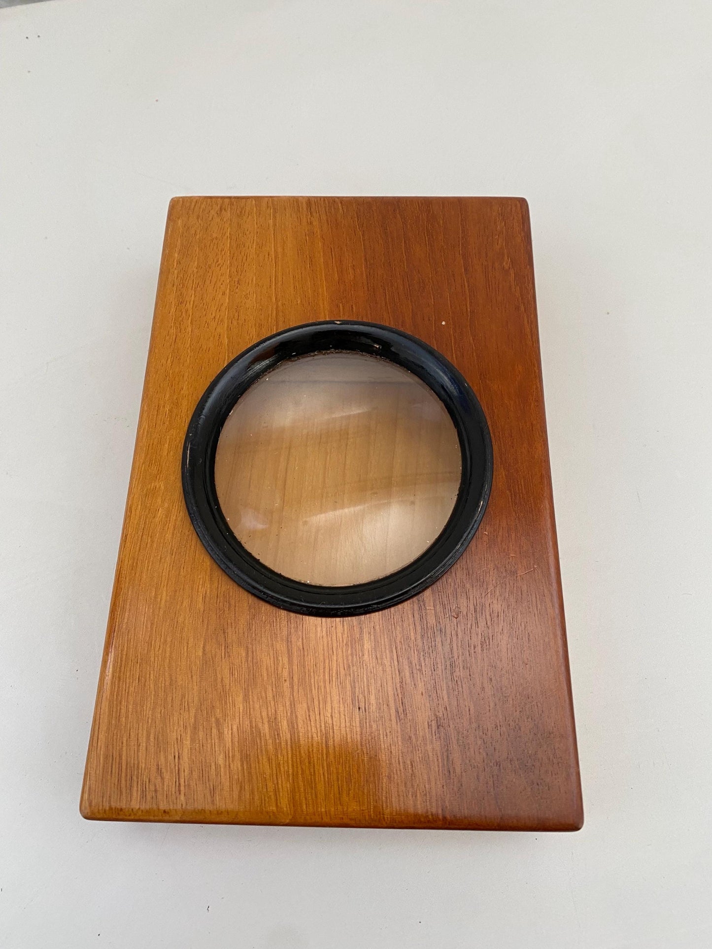 Visore stereoscopico vintage Unis France in legno 20x13x4,5 cm  Ottica d'epoca Parigi collezione fotografia antica