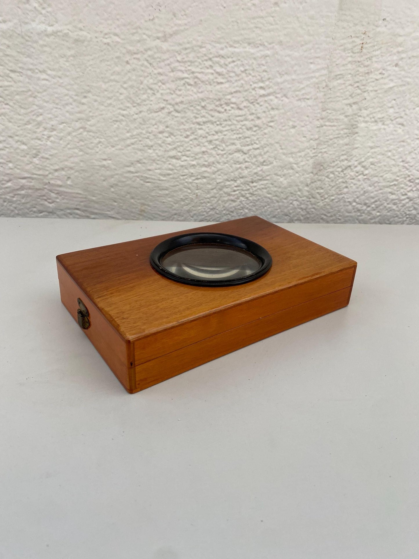Visore stereoscopico vintage Unis France in legno 20x13x4,5 cm  Ottica d'epoca Parigi collezione fotografia antica