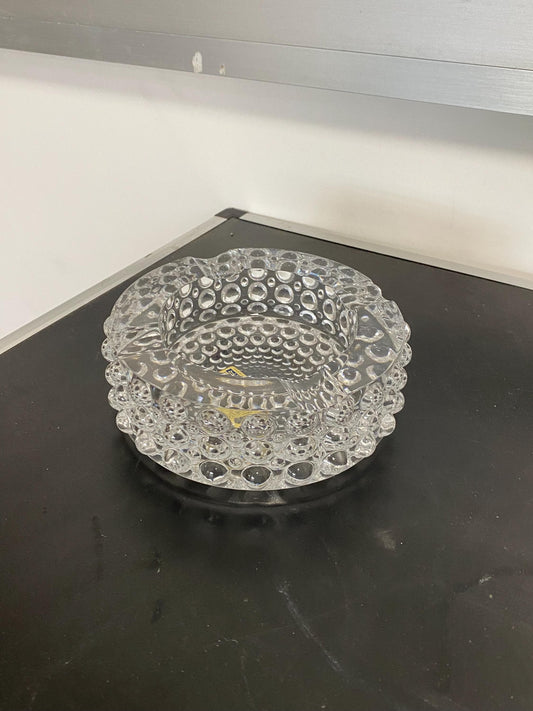 posacenere con boccioli di cristallo Op Art