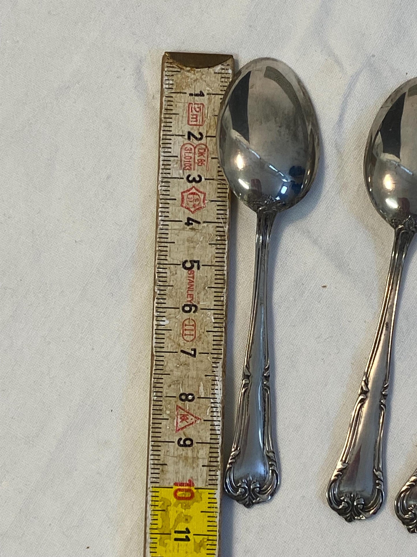 Set 6 cucchiaini vintage argento 800  in scatola originale 10 cm posate da collezione eleganti rétro, regalo apprezzato per amanti del caffe