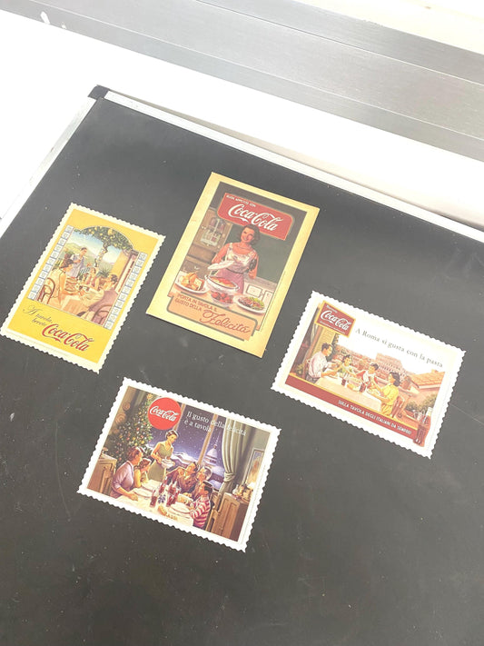 Bustina con Tre Cartoline Coca-Cola - Pezzi da Collezione