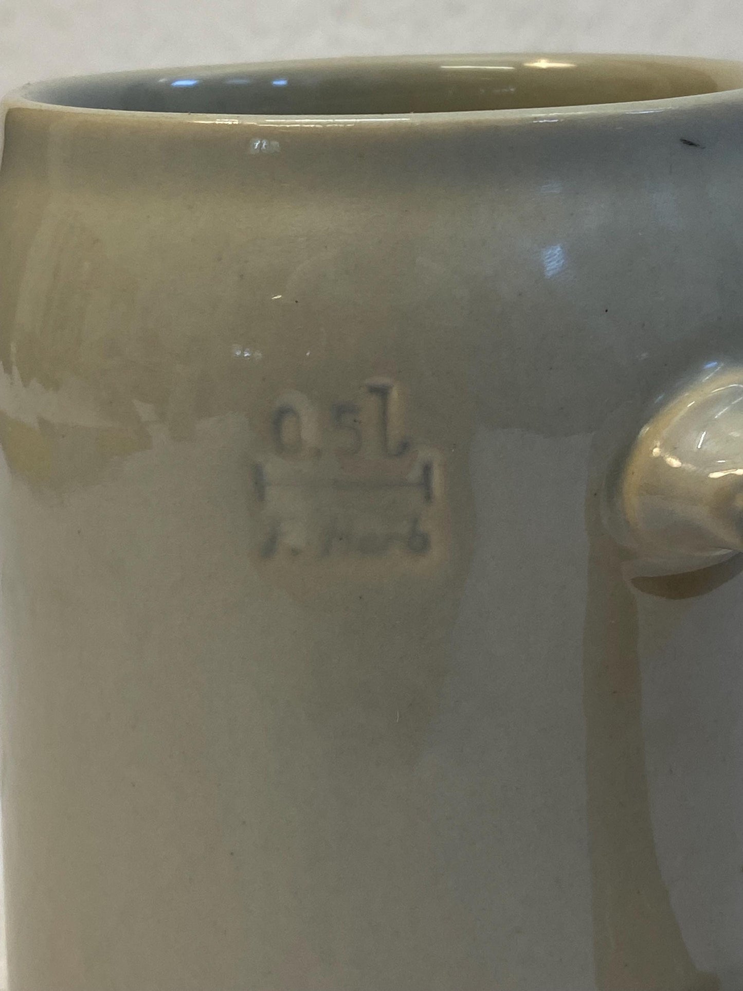Boccale da birra Paulaner vintage in ceramica da 0,5 l - birrificio tedesco di Monaco Regalo rustico da collezione Oktoberfest