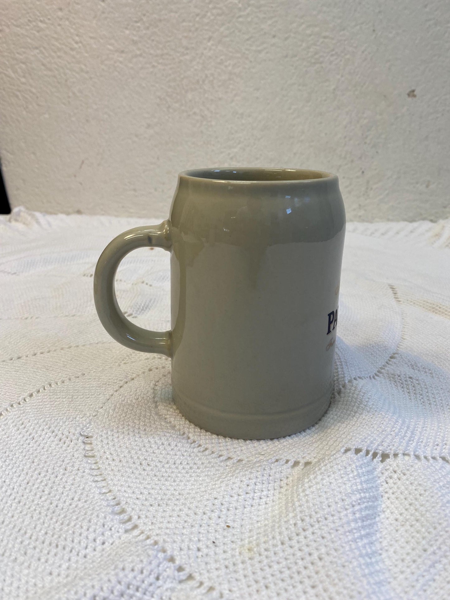 Boccale da birra Paulaner vintage in ceramica da 0,5 l - birrificio tedesco di Monaco Regalo rustico da collezione Oktoberfest