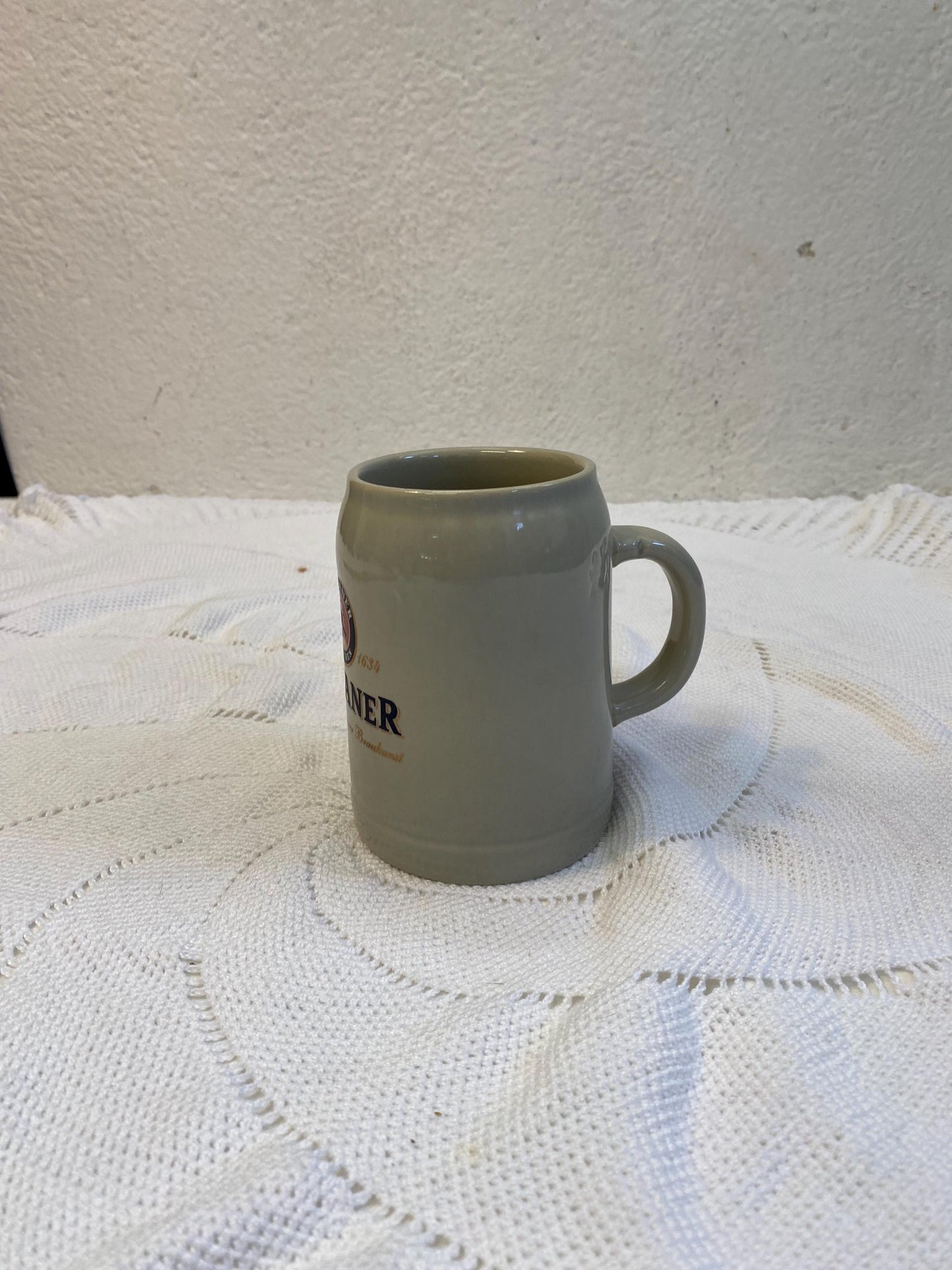 Boccale da birra Paulaner vintage in ceramica da 0,5 l - birrificio tedesco di Monaco Regalo rustico da collezione Oktoberfest