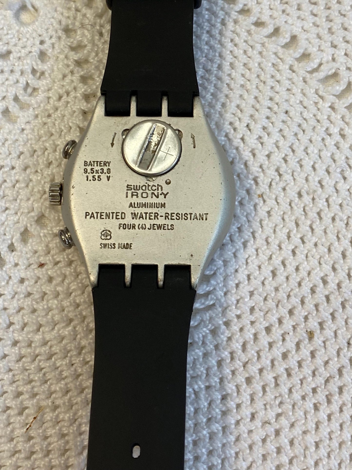 Orologio Swatch Irony Chronograph “Speed Up 1995, cronografo vintage anni 90 4 cm/1.57 in, alluminio Swiss Made raro