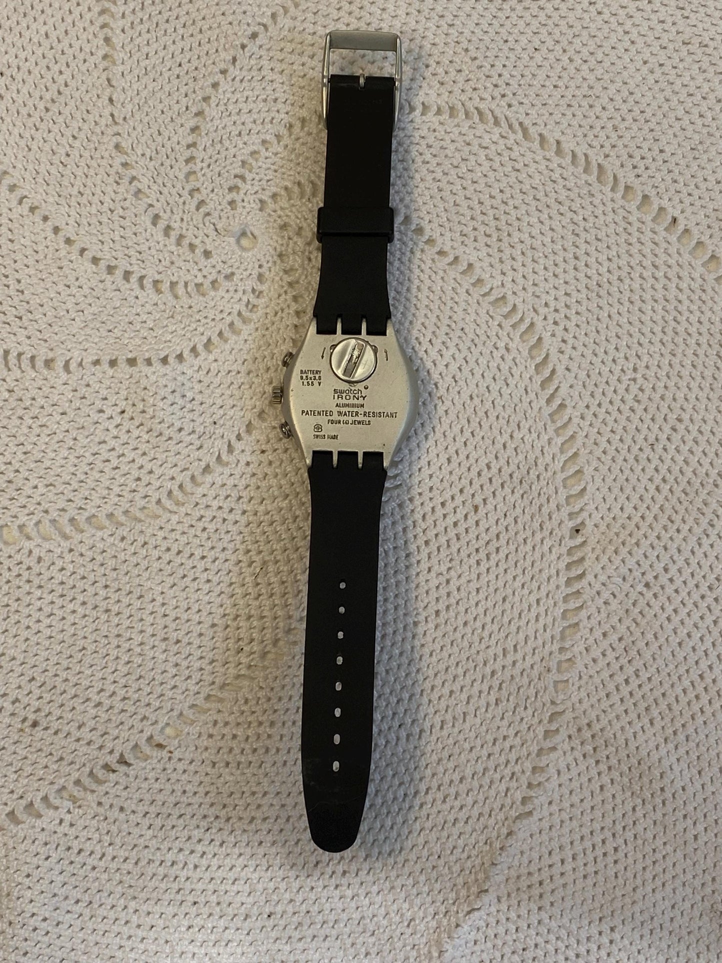Orologio Swatch Irony Chronograph “Speed Up 1995, cronografo vintage anni 90 4 cm/1.57 in, alluminio Swiss Made raro